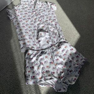 Roberta Roller Rabbit pajama short set, small